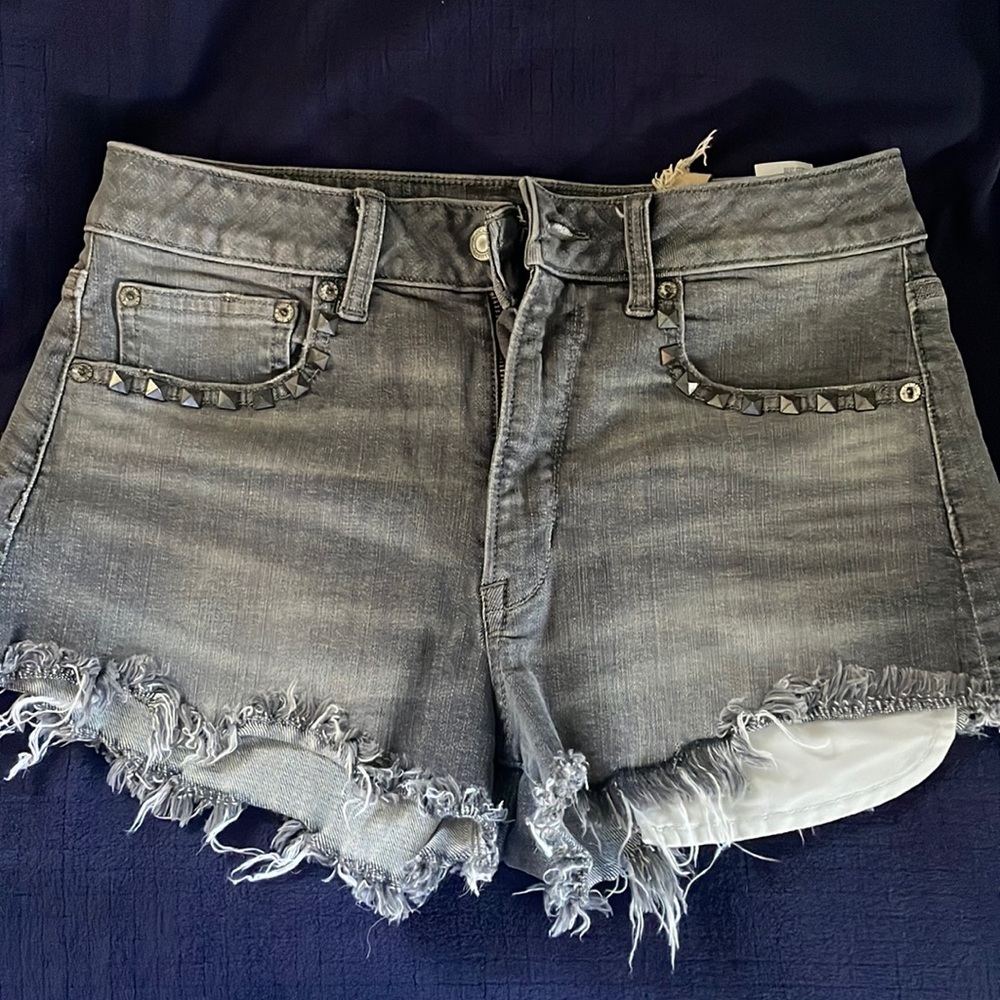 American Eagle Grey Jean Shorts